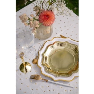 Tale paprov metalick zlat 27 cm