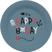 Tale paprov Happy Bday pirti 23 cm 8 ks