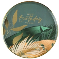 Taniere papierové Jungle birthday 22,5 cm 10 ks