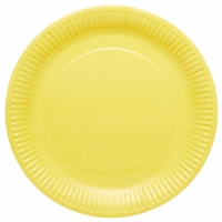 Taniere papierové žlté Buttercup 23 cm 8 ks