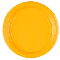 Taniere papierové žlté Sunshine 23 cm 8 ks
