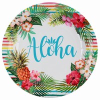 Tanieriky papierové Aloha 22,5 cm (10 ks)