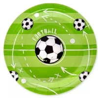 Talky paprov Fotbal 18 cm 6 ks