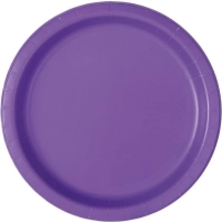 Tanieriky papierov Neon Purple 18 cm 8 ks