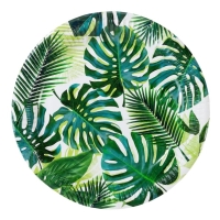 Tanieriky papierové Tropická fiesta Palmový list