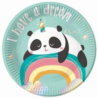 TANIERIKY zasnen panda 18 cm 6 ks