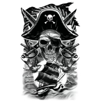 Tetovanie Pirát 14 x 30 cm
