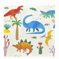 SERVÍTKY papierové Dinosaury farební 33x33cm 20cm