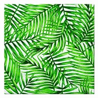 Servítky papierové Zelené tropické listy 33 x 33 cm, 20 ks
