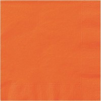 Servítky papierové banketové oranžové 25 x 25 cm, 20 ks