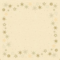 Obrus papierový Dunicel svetlo žltý so zlatými hviezdami 84 x 84 cm 1 ks