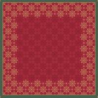 Obrus papierov Dunicel tmavo erven s Vianonm ornamentom 84 x 84 cm, 1 ks