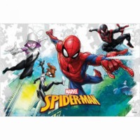 UBRUS plastov Spiderman Team Up 120x180cm