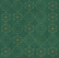 Servítky Dunisoft zelené Geometrické vločky 40 x 40 cm 60 ks