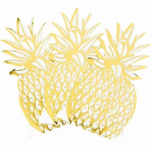 UBROUSKY paprov Ananas metalick zlat