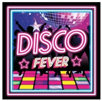 Servítky papierové Disco fever 33x33 cm, 20 ks