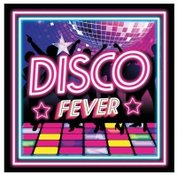Servtky papierov Disco fever 33x33 cm, 20 ks