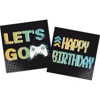 Servtky papierov Level Up Game party 33 x 33 cm 20 ks