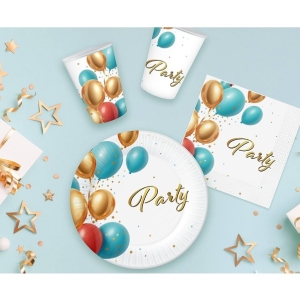 Ubrousky paprov Party s balnky 33x33 cm 20 ks