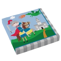 Servtky papierov Rytier 33x33 cm, 20 ks