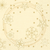 Servtky papierov Star Shine Cream 33 x 33 cm 20 ks