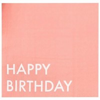 Servítky papierové "Happy birthday" 16 ks