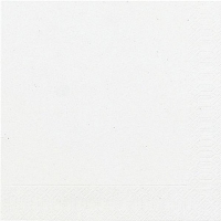Servtky papierov banketov BIO biele 24 x 24 cm