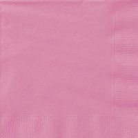 Servtky papierov banketov Hot Pink 13 x 13 cm 20 ks