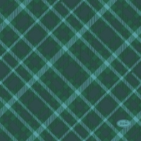 Servtky papierov banketov Tartan Green 24 x 24 cm 20 ks