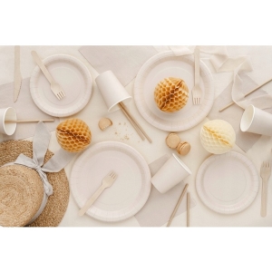 Ubrousky papírové béžové 33x33 cm 20 ks