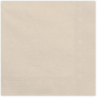 Ubrousky pap�rov� b�ov� 33x33 cm 20 ks