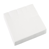 Servítky papierové biele Frosty White 33x33 cm, 20 ks