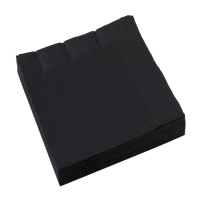 Servítky papierové čierne Black 33x33 cm, 20 ks