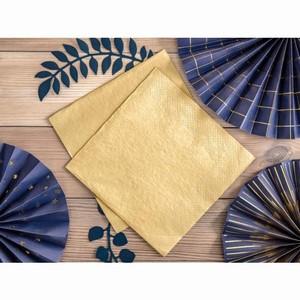 UBROUSKY paprov metalicky zlat 40x40cm 20ks