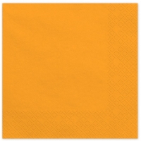 Ubrousky paprov pomeranov 33x33 cm 20 ks