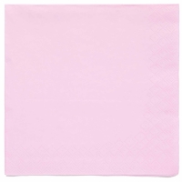 Servítky papierové ružové Marshmallow 33x33 cm, 20 ks