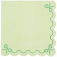 Ubrousky paprov s volnky zelen 33x33 cm 20 ks