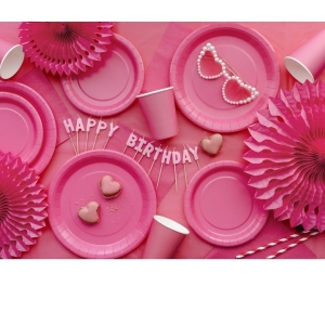 Ubrousky papírové růžové 33x33 cm 20 ks