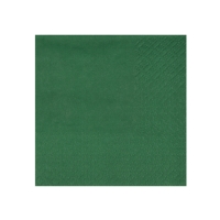 Serv�tky papierov� tmavo zelen� 21 x 20 cm 10 ks