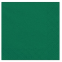 Ubrousky pap�rov� tmav� zelen� 33x33 cm 20 ks