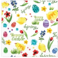Servtky papierov Vekonon tulipny a vajka 33x33 cm, 20 ks
