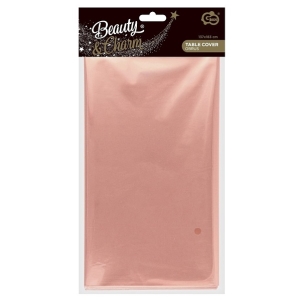 Ubrus fóliový metalický Rose Gold 137 x 183 cm