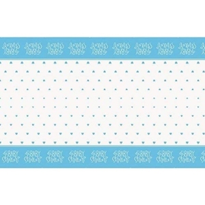 Ubrus plastov Baby Shower modr 137 x 213 cm