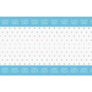 Ubrus plastov Baby Shower modr 137 x 213 cm