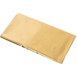 Ubrus plastov metalicky zlat 137 x 274 cm