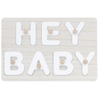 Skladačka drevená Hey Baby ako kniha hostí 21,6x30 cm
