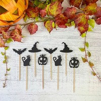HALLOWEEN dekorcie na cupcakes a torty 8ks