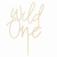 Zpich na tortu dreven Wild One 22 cm