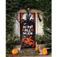 Záves na dvere Happy Halloween BoOo 215 x 80 cm
