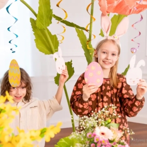 Závěsné spirály Zajíčci 6 ks